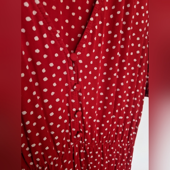 Zara Red & White Polka Dot Dress - Picture 2 of 6
